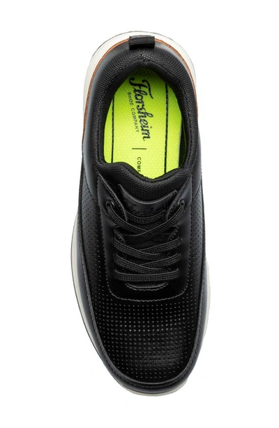 Shop Florsheim Kids' Satellite Perforated Sneaker In Black