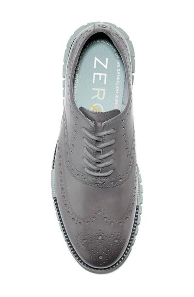 Shop Cole Haan Zerogrand Remastered Wingtip Derby Sneaker In Tornado/ Cloud Blue