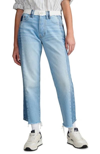 Shop Lucky Brand High Waist '90s Loose Fit Crop Jeans In Pieced Together