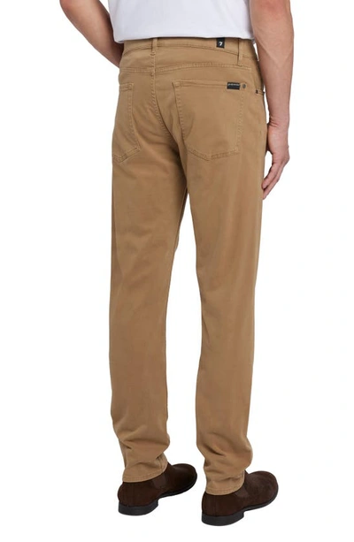 7 For All Mankind Slimmy Luxe Performance Plus Slim Fit Pants In Sand