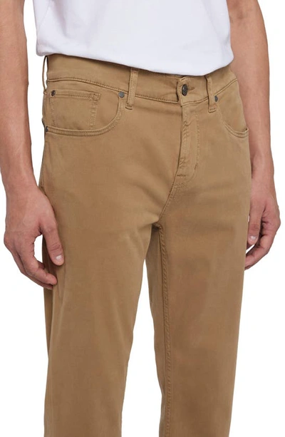 7 For All Mankind Slimmy Luxe Performance Plus Slim Fit Pants In Sand