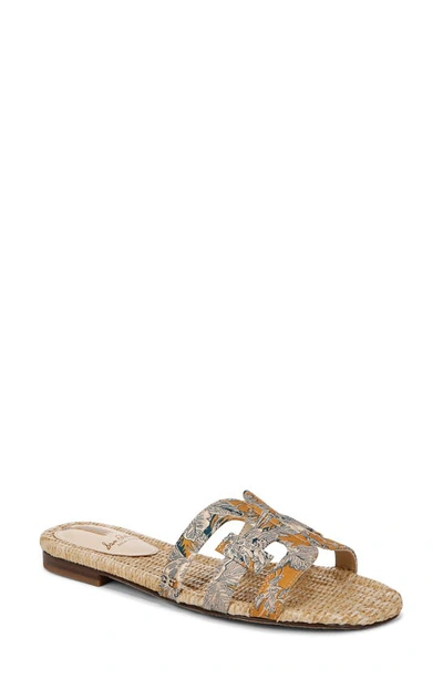 Shop Sam Edelman Bay Cutout Slide Sandal In Washed Marigold Multi