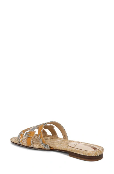 Shop Sam Edelman Bay Cutout Slide Sandal In Washed Marigold Multi