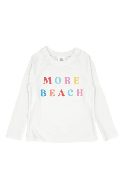 Feather 4 Arrow Kids' More Beach Long Sleeve Rashguard Top In White