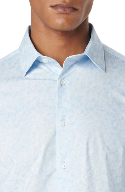Bugatchi James Ooohcotton® Abstract Print Button-up Shirt In Sky