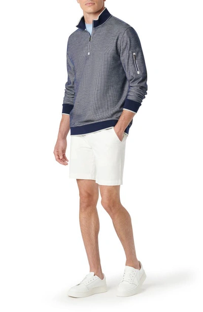 Bugatchi Quarter Zip Pullover In Navy