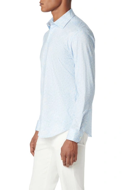 Bugatchi James Ooohcotton® Abstract Print Button-up Shirt In Sky