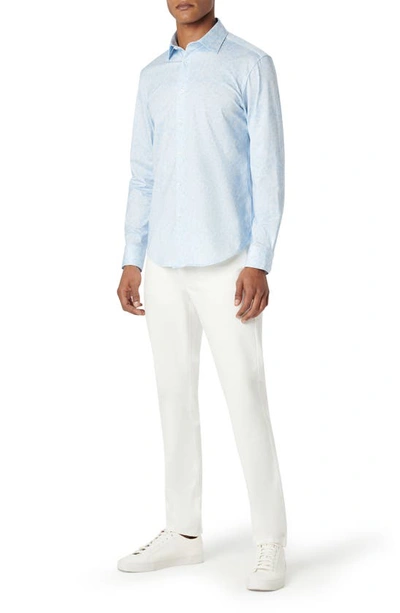 Bugatchi James Ooohcotton® Abstract Print Button-up Shirt In Sky