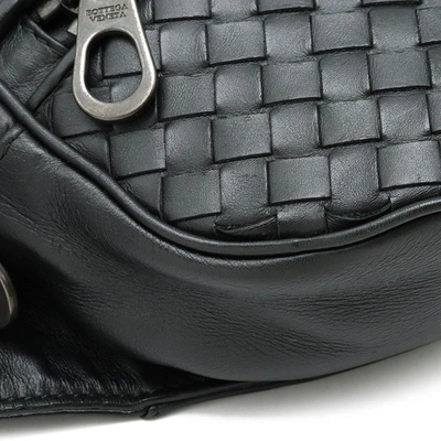 Shop Bottega Veneta Intrecciato Black Pony-style Calfskin Shoulder Bag ()