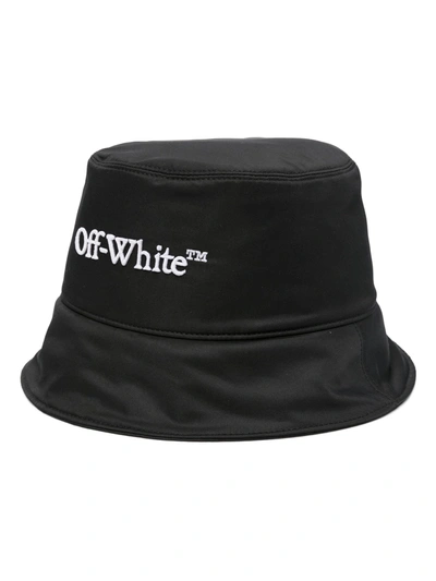 Shop Off-white Men Bookish Bucket Hat In 1001 Black Whit
