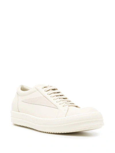 Shop Rick Owens Men  Vintage Sneaks In 1111 Milk/milk/milk