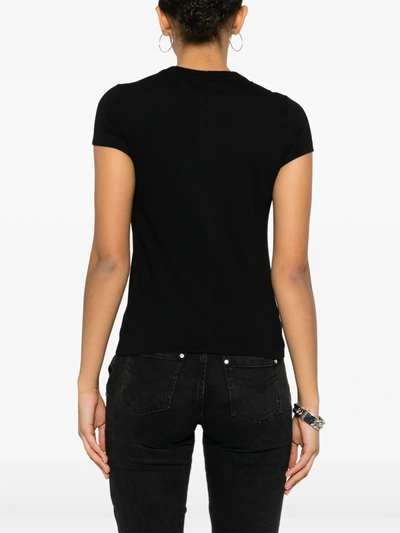 Shop Rick Owens Women Cropped Level T-shirt In 09 Black