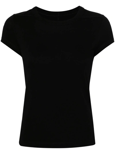 Shop Rick Owens Women Cropped Level T-shirt In 09 Black