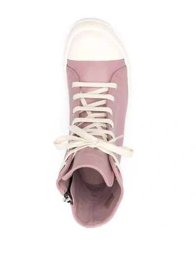 Shop Rick Owens Women Sneakers In 6311  Dusty  Pink/milk/milk