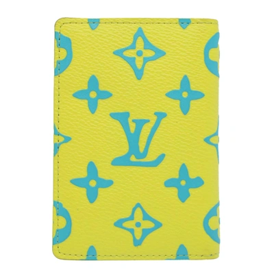 Pre-owned Louis Vuitton Organizer De Poche Yellow Canvas Wallet  ()