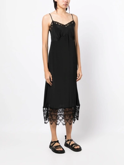 Shop Simone Rocha Women W/ Deep Lace Trim Slip Dress In Black