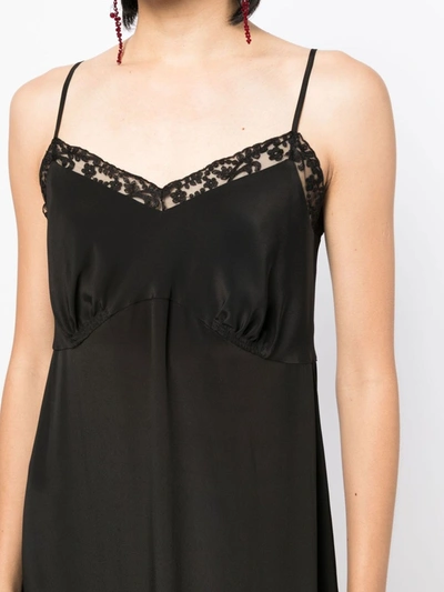 Shop Simone Rocha Women W/ Deep Lace Trim Slip Dress In Black