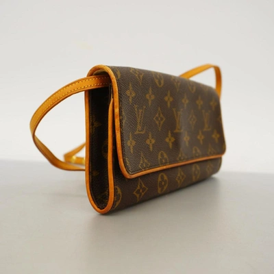 Pre-owned Louis Vuitton Twin Brown Canvas Shoulder Bag ()