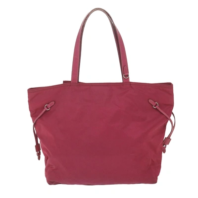 Shop Prada Ribbon Pink Synthetic Tote Bag ()