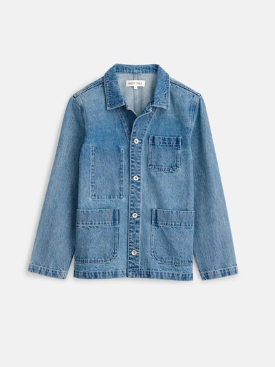 Shop Alex Mill Britt Work Jacket In Denim In Vintage Wash