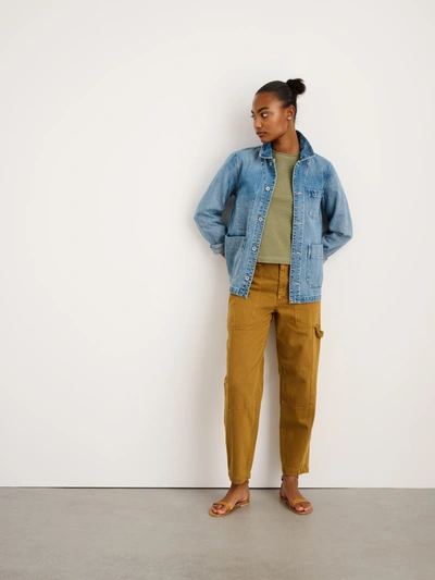 Shop Alex Mill Britt Work Jacket In Denim In Vintage Wash