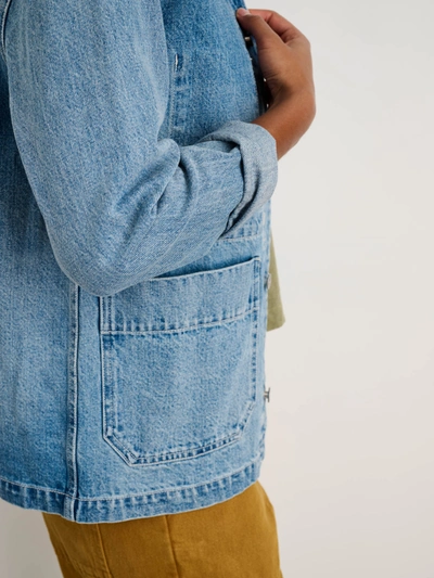 Shop Alex Mill Britt Work Jacket In Denim In Vintage Wash