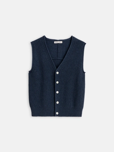 Shop Alex Mill Eldridge Sweater Vest In Navy