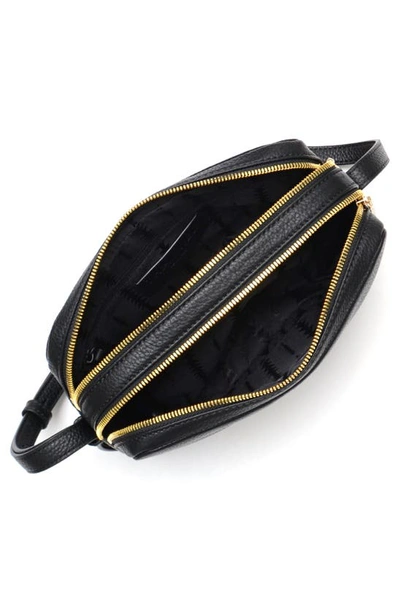 Shop Thacker Shay Leather Camera Crossbody Bag In Black