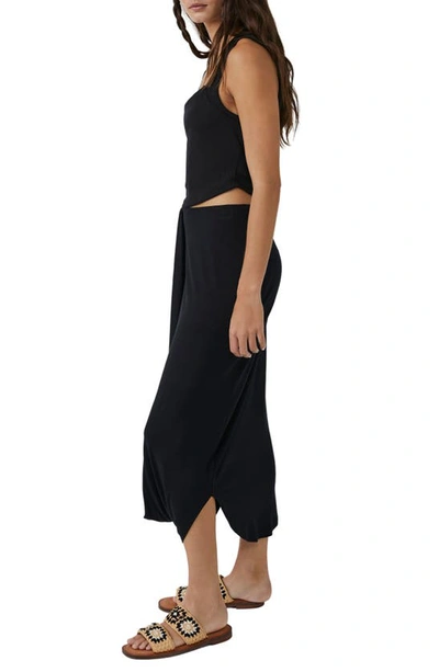 Shop Free People Free-est Daphne Two Piece Crop Top & Skirt In Black