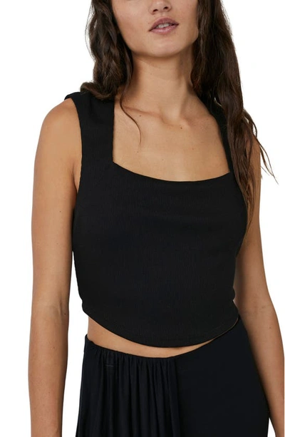 Shop Free People Free-est Daphne Two Piece Crop Top & Skirt In Black