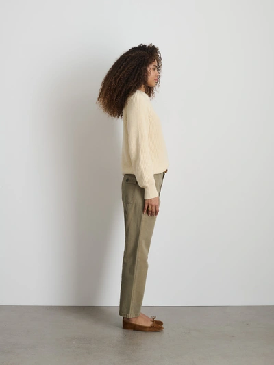 Alex Mill Neil Pant In Herringbone In Vintage Olive