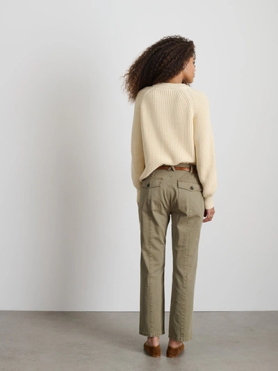 Shop Alex Mill Neil Pant In Herringbone In Vintage Olive