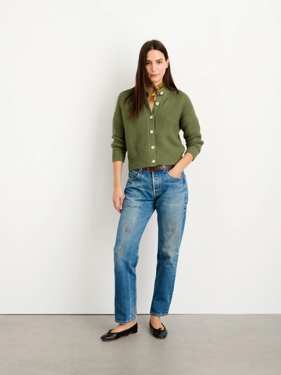 Alex Mill Nico Chunky Cardigan In Faded Grove