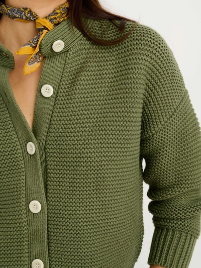 Alex Mill Nico Chunky Cardigan In Faded Grove