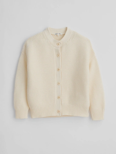 Shop Alex Mill Nico Cardigan In Cotton In Ivory