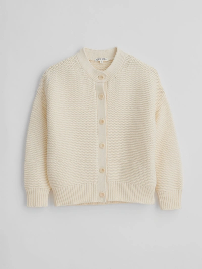 Alex Mill Cable Knit Nico Chunky Cardigan In Ivory
