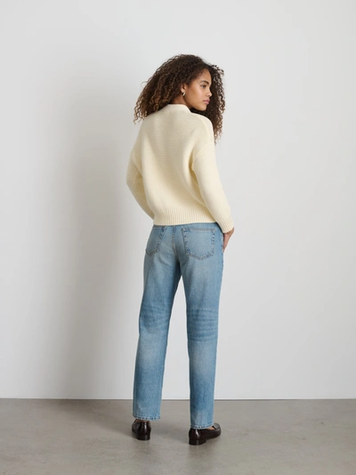 Alex Mill Cable Knit Nico Chunky Cardigan In Ivory