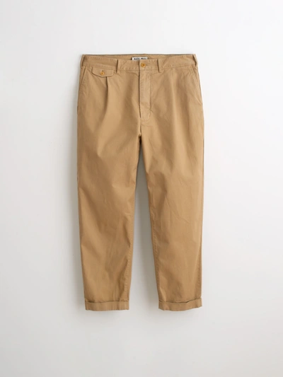 Shop Alex Mill Standard Pleated Pant In Chino In Vintage Khaki