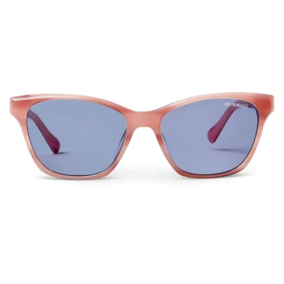 Bruno Magli Cat Eye Sunglass In Pink Acetate In Multi