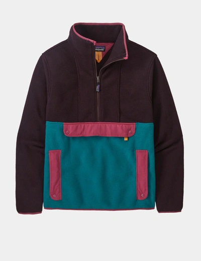 Shop Patagonia Synch Anorak In Blue