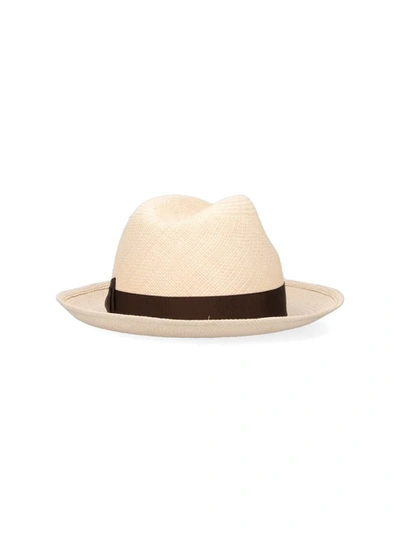Shop Borsalino Hats In Beige