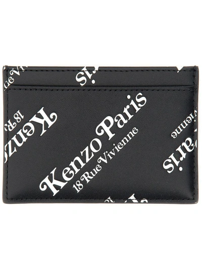 Shop Kenzo Card Holder "gram" In Black