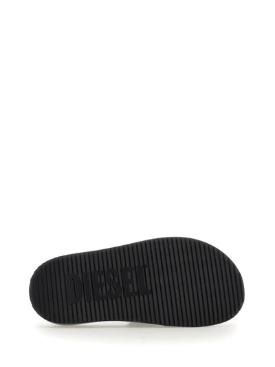 Shop Diesel Slide Sandal In Black