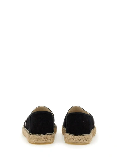 Shop Kenzo Espadrille With Logo In Black