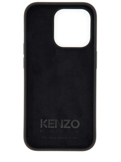 Shop Kenzo Iphone 15 Pro Cover In Black