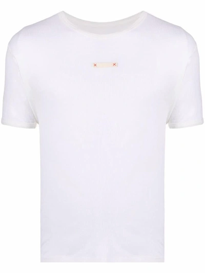 Shop Maison Margiela Label-detail T-shirt