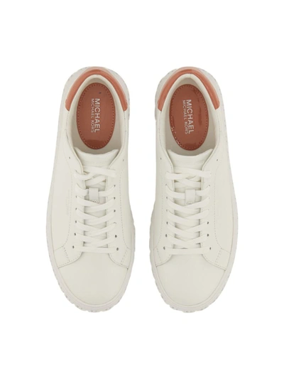 Shop Michael Michael Kors Michael Kors Leather Sneaker In White