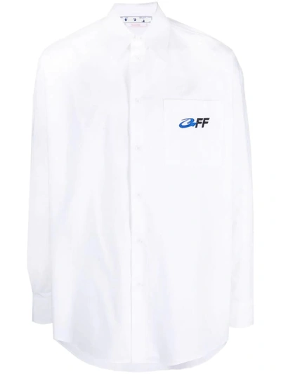 Shop Off-white Exact Opp Cotton Shirt