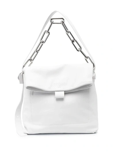 Shop Off-white Ow Booster Leather Shoulder Bag