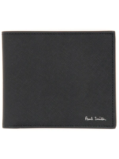 Shop Paul Smith Leather Wallet In Multicolour